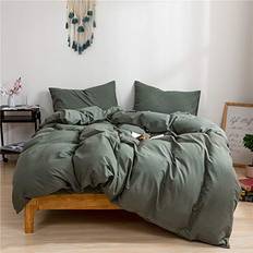 Muc-Off Sage Green King Bedding Set Duvet Cover Grey