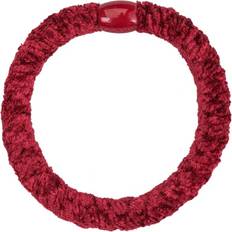 Braided Hairtie Velour Red