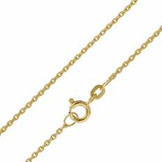 Trendor trendor 51896 Goldkette für Anhänger 585 Gold Karat Anker-Halskette 1,3 mm