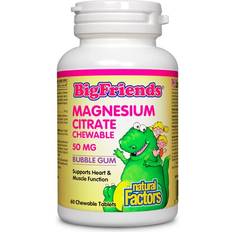 Natural Factors Big Friends Magnesium Citrate Bubble Gum 50mg 60 st