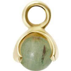CU Jewellery Letters stone aventurine pend guld