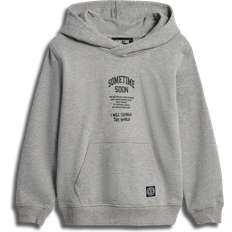 Hummel Sweatshirts Hummel Hættetrøje sweatstof stsDIMAS Grå Unisex børn