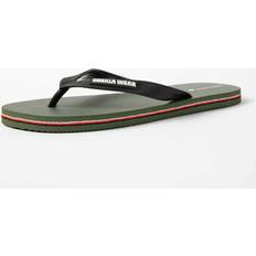 Flip-Flops Gorilla Wear Kokomo Flip-Flops Grün Freizeit Bequem rutschfest unisex mit Logo für maximale Bewegungsfreiheit aus Gummi EVA Badesandalen