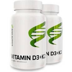 Body Science Vitaminer & Mineraler Body Science 2 D-vitamin Body Science Wellness Series Vitamin D3+K2, Vitaminer 100 stk