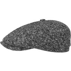 Linen - Unisex Accessories Stetson Brooklin Donegal Flat Cap black-white