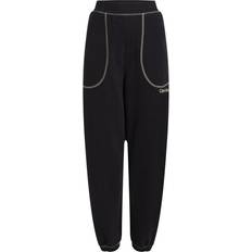 Calvin Klein Black Trousers & Shorts Calvin Klein Future Shift Womens Joggers - Black/Sunny Lime