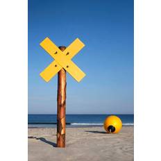 Gul Plakater Malerifabrikken Poster Yellow and Blue Flerfarvet Plakat