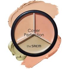 Rood Concealers The Saem Cover Perfection Triple Pot Concealer (01 Correct Beige) 13g