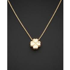 Italian Gold 14K Diamond Leaf Necklace