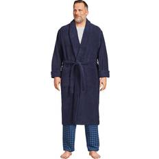 Lands' End Underwear Lands' End Calf Length Terry Robe Deep Sea Navy Regular