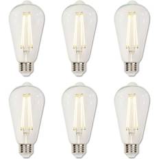 LED Lamps Westinghouse 60-Watt Equivalent ST20 Dimmable Clear E26 Edison Filament LED Light Bulb 3000K 6-Pack