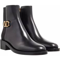 Valentino Garavani Stiefel & Boots Valentino Garavani Ankle Boots VLogo aus Leder Schwarz