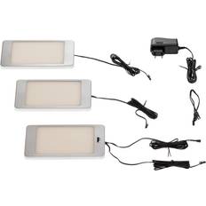 Svela LED-underskabsbelysning 3 stk sølv