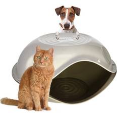 Katter - Kattlådor med tak Husdjur Cuddly Cave for Your Pet Litter Box 57x48x32cm