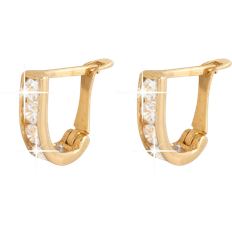 Whoops Earrings - Gold/Transparent
