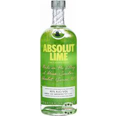 100 cl - Vodka Spiritus Absolut Vodka Lime 40% 100 cl