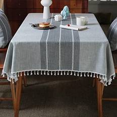 Jiale Rustic Farmhouse Linen Tablecloth