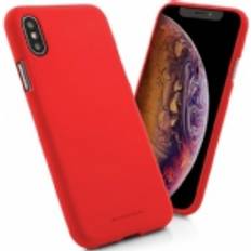 Goospery Mobile Phone Cases Goospery Goospery Soft Feeling Jelly Compatible with iPhone 13 Mini Case, Silky Texture Rich & Vivid Colors Flexible TPU Protective Phone Cover Red IP13M-SFJEL-RED