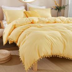 Andency Pom Pom Fringe Duvet Cover