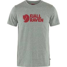 Fjällräven T-shirts Fjällräven Logo T-Shirt Men-grey melange-XL