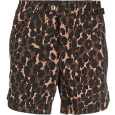 Leopard - Men Swimming Trunks Tom Ford all-over leopard-print swim shorts men Polyamide/Polyester/Spandex/Elastane Brown