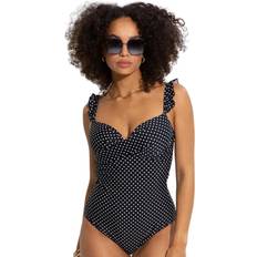 B Swimsuits Pour Moi Sicily Lightly Padded Swimsuit Black/White