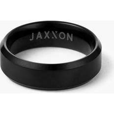 Jaxxon Rings Jaxxon JAXXON 7mm Beveled Tungsten Black Ring