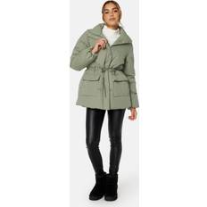 Bubbleroom Gröna Ytterkläder Bubbleroom Cleo Padded Jacket - Dark Green
