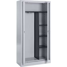 Steel - White Wardrobes Mauser 3 Wardrobe