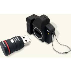 Memory Cards & USB Flash Drives Shein Camera Design Portable Silicone USB Flash Drive