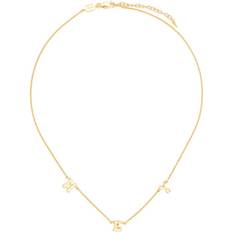 Missoma letter charm choker women 18kt Gold Plated Silver One