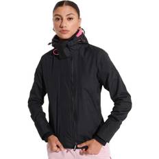 Superdry Superdry Womens Pop Zip Hooded Arctic Sd-Windcheater Jacket Black/Black/Punk Pink