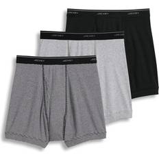 Jockey Mens Underwear classic Boxer Brief Pack, BlackEnds on Endsgrey Heather