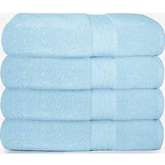 Glamburg GLAMBURG Premium Cotton 4 Pack Bath Towel Blue