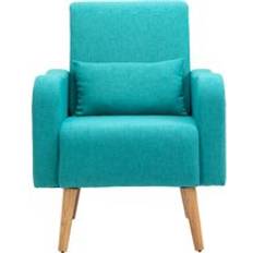 Turquoise Armchairs Homcom Accent Armchair