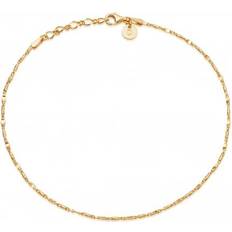 S Anklets Daisy Isla Tidal Twist 18ct Gold Plate Anklet SA02_GP