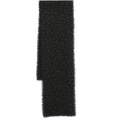 Polyamide Scarfs Faliero Sarti crystal-embellished frayed scarf women Virgin Wool/Polyamide/Cashmere One Black