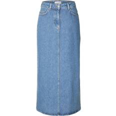 Selected Gonne Selected Denim Midi Skirt