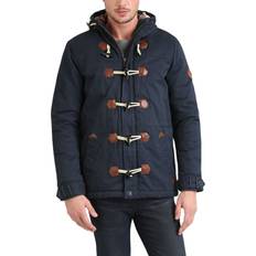 Parkas - Unisex Jacken Blend Herren Dufflecoat Parka mit warmer Fütterung Kenthon Navy