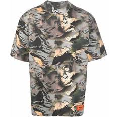 Camouflage T-shirts Heron Preston camouflage mock-neck T-shirt men Organic Cotton/Polyester Green