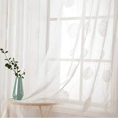 MIULEE Embroidery Sheer Flora Grommet