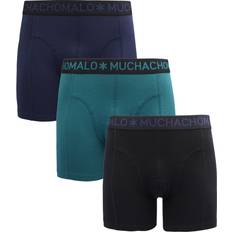 Muchachomalo Ropa interior de hombre Muchachomalo Boxershorts 3-Pack 387 Blue Dark Blue Black Green