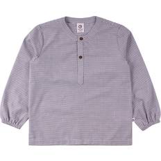 Müsli Shirt LS - Woven/White Blue Stripe