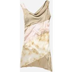 Korte kjoler - Silke Aries Silk Spiral Dress Brown