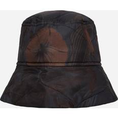 Stretch Hats Dries Van Noten Quilted Floral Bucket Hat Navy