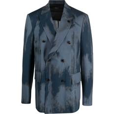 Amiri Men Blazers Amiri double-breasted blazer men Wool/Elastane/Nylon/Viscose Blue