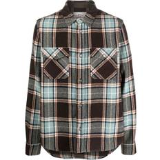 Polyamide Shirts Woolrich Alaskan Melton plaid-check shirt men Polyamide/Polyester/Other fibres/Wool Brown