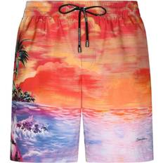 Dolce & Gabbana Red Swimwear Dolce & Gabbana beach-print swim shorts men Spandex/Elastane/Polyamide/Polyester Red