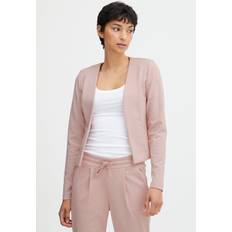 Dame Dressjakker Ichi IHKATE Short BL Damen Blazer Kurzblazer Jacke Kurzblazer mit Stretch, Größe:XS, Farbe:Rose Smoke Melange 1415061