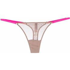 Maison Close mesh mini thong women Elastane/Polyamide Neutrals